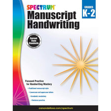 Carson Dellosa Spectrum Manuscript Handwriting Workbook, Grades K-2