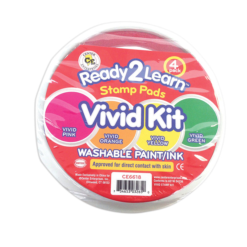 Ready2Learn™ Washable Stamp Pads, Vivid Kit