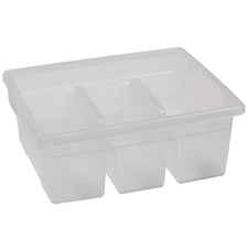 Leveled Reading Clear Large Divided Book Tub