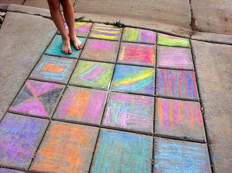 Sidewalk - Chalk - Story Quilt