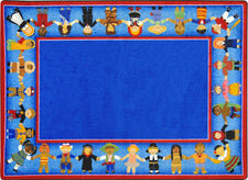 Children of Many Cultures© Classroom Rug, 7'8" x 10'9" Rectangle