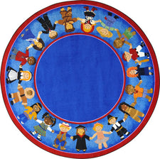 Children of Many Cultures© Classroom Rug, 5'4"  Round