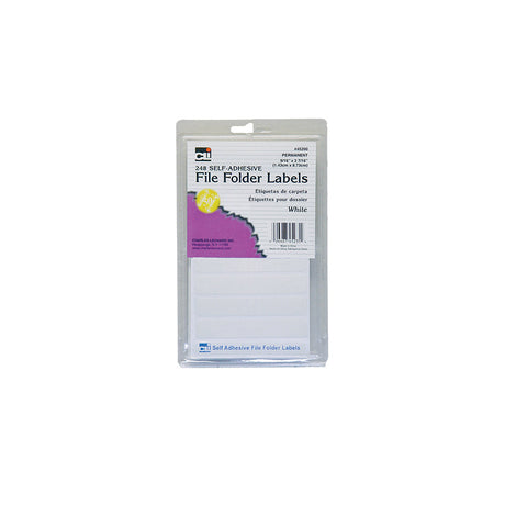 Self-Adhesive File Folder Labels, White