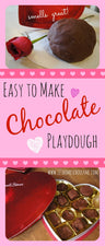 Valentine's Day Sensory Play - Chocolate Playdough Recipe