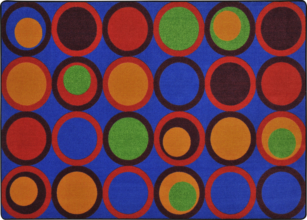 Circle Back© Primary Classroom Rug, 5'4" x 7'8" Rectangle