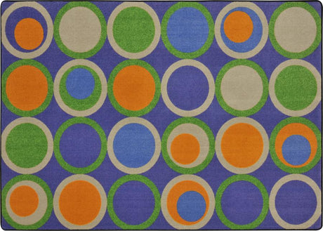 Circle Back© Violet Classroom Rug, 5'4" x 7'8" Rectangle