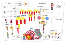 Circus Themed Preschool Printables from Homeschool Creations
