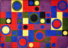 City Block© Classroom Rug, 7'8" x 10'9" Rectangle Red