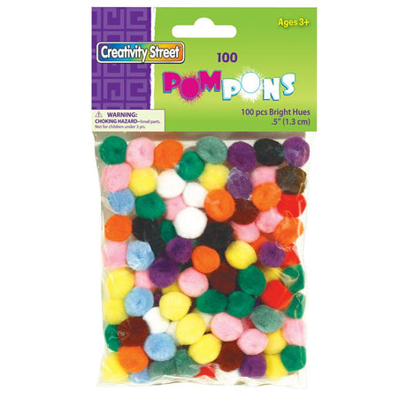 Pom Pons - Bright Hues - 1/2"
