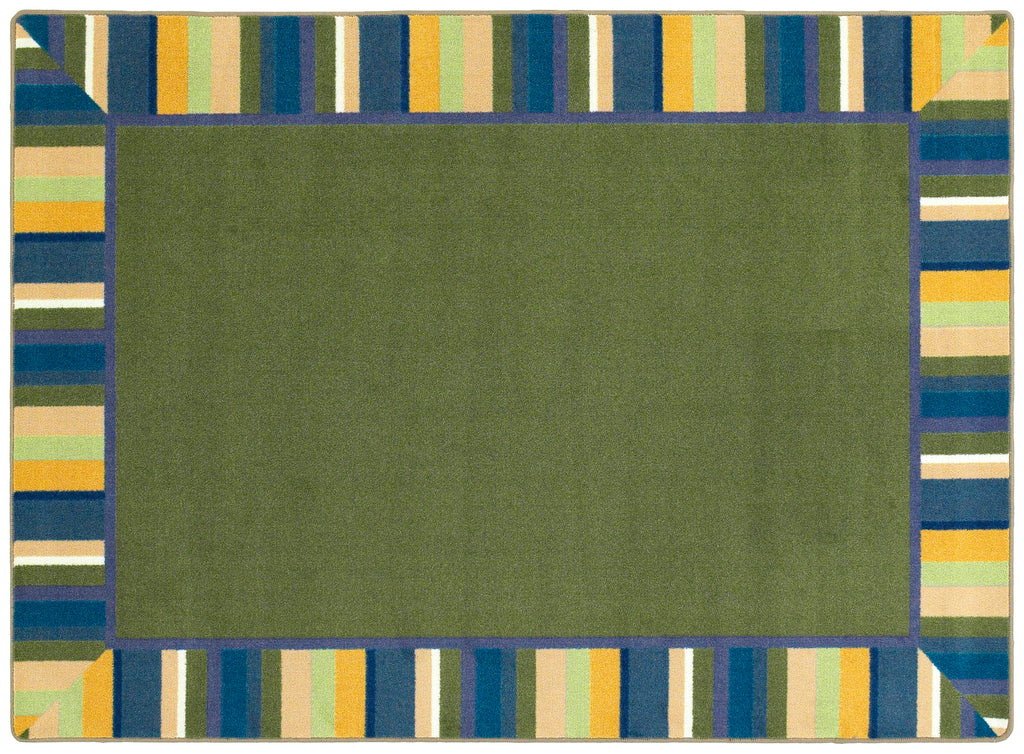 Clean Green© Classroom Rug, 3'10" x 5'4"  Oval Bold
