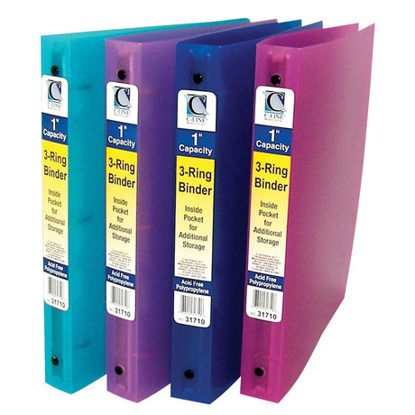C Line 3 Ring Binder 1In Capacity