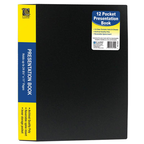 C-Line Bound 12 Pocket Sheet Protector Presentation Book