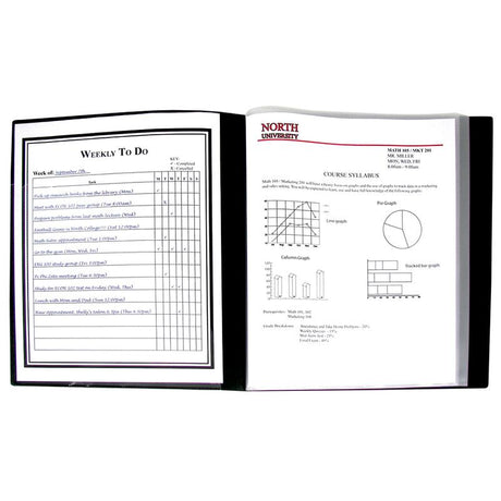 C-Line Bound 24 Pocket Sheet Protector Presentation Book