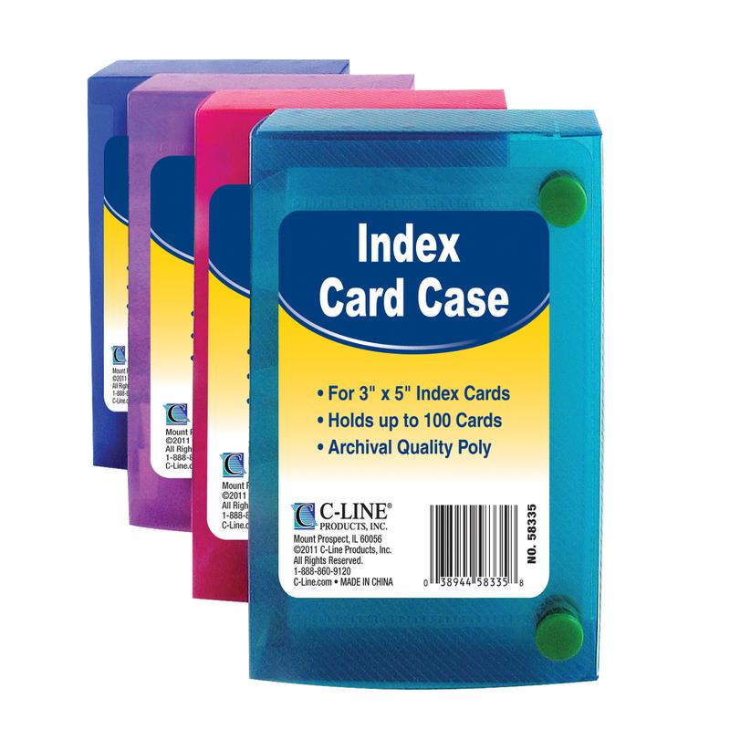 C Line 3 x 5 Index Card Case