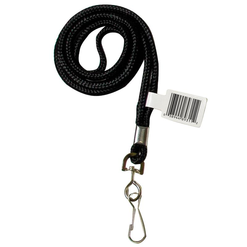 C-Line Standard Lanyard With Swivel Hook Black