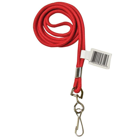 C-Line Standard Lanyard With Swivel Hook Red