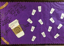 "Have A Cup of Cheer, It's The New Year!" Bulletin Board