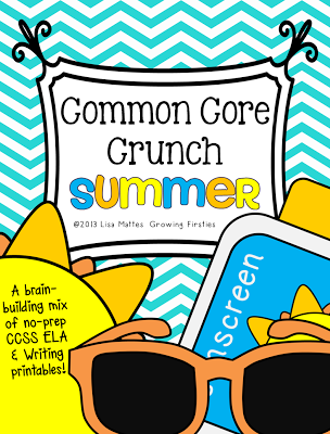 Common Core Crunch - Summer! CCSS ELA & Writing FREEbies