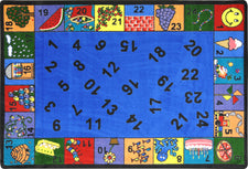 Count On Me© Classroom Circle Time Rug, 7'8" x 10'9" Rectangle