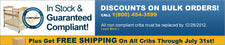 Crib Promotion: FREE SHIPPING on ALL Cribs through JULY 31!