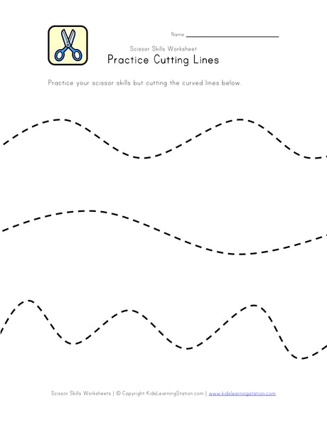 Scissor Skill Worksheets