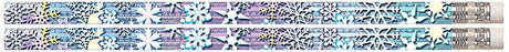 Snowflake Glitters 12Pk Motivational Fun Pencils