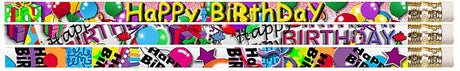 Birthday Supreme 12Pk Motivational Fun Pencils