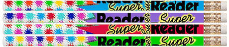 Super Reader 12Pk Motivational Fun Pencils