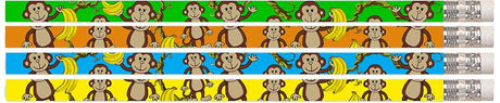 Dancin' Monkey 12Pk Motivational Fun Pencils