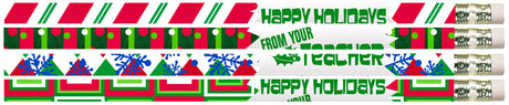 12Pk Happy Holidays From Your Teacher Pencils