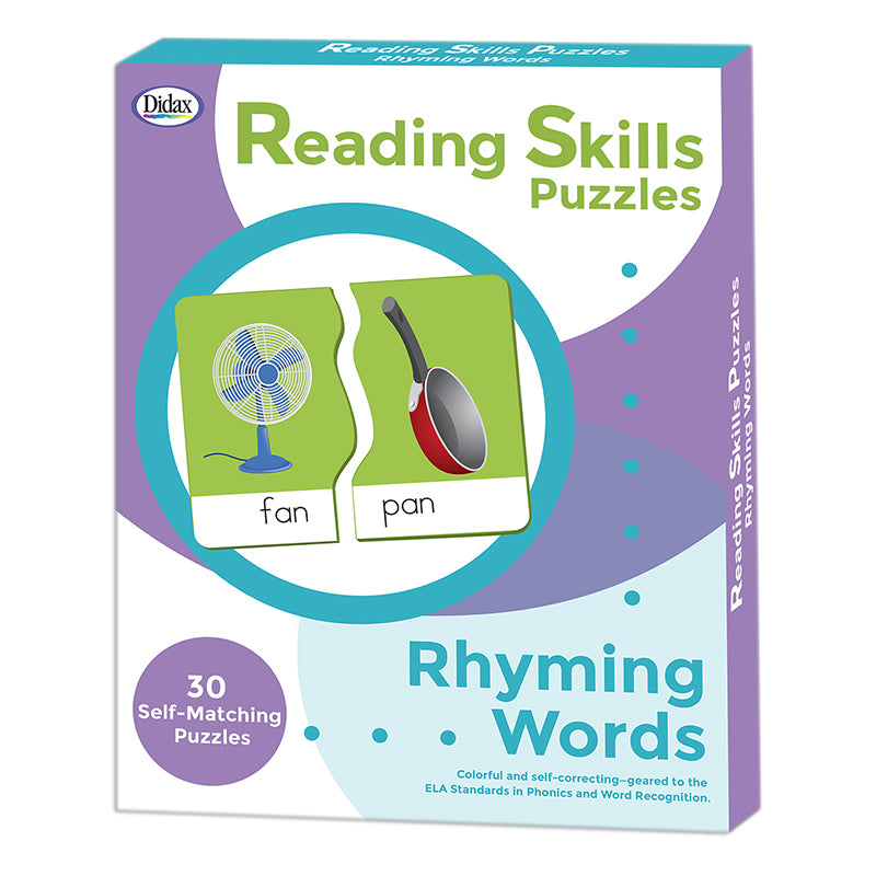 Reading Skills Puzzles: Rhyming Words