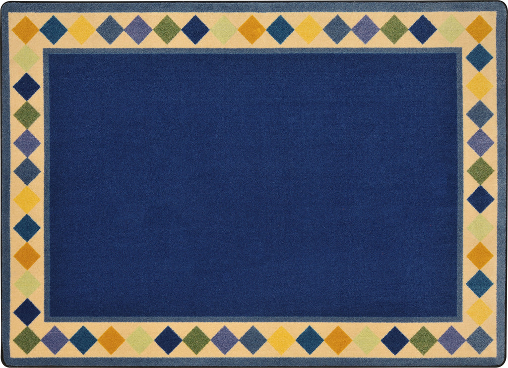 Delightful Diamonds© Classroom Carpet, 7'7" Round