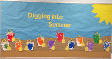 "Digging into Summer" Bulletin Board Idea