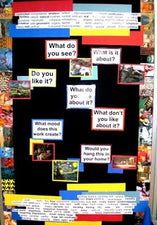 Thinking Critically About Art - Art Room Bulletin Board Idea