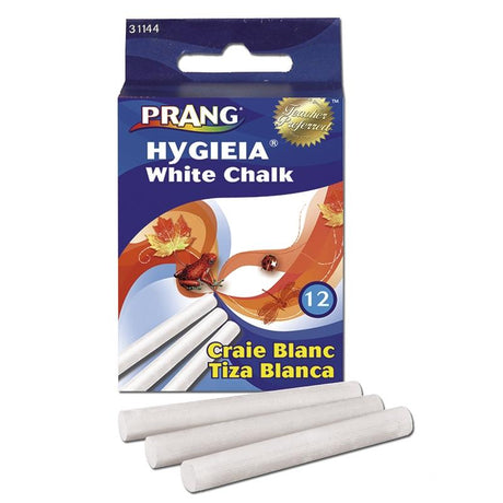 Prang Hygieia White Dustless Chalkboard Chalk