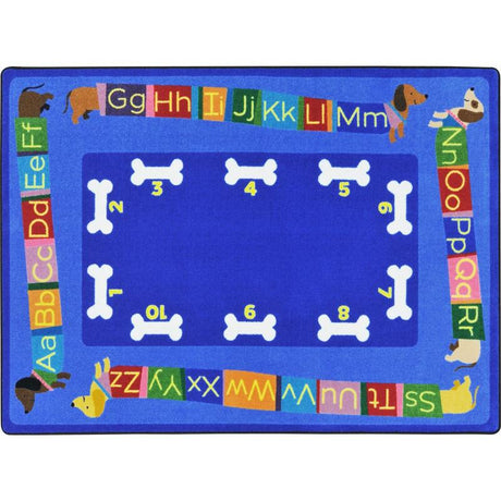 Doggone Good Alphabet™ Classroom Seating Rug, 7'8" x 10'9" Rectangle
