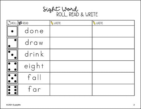 Third Grade Sight Words Bundle - Dolch 3rd Grade Sight Word Worksheets, Printables, Flash Cards, And More - 24 Activities