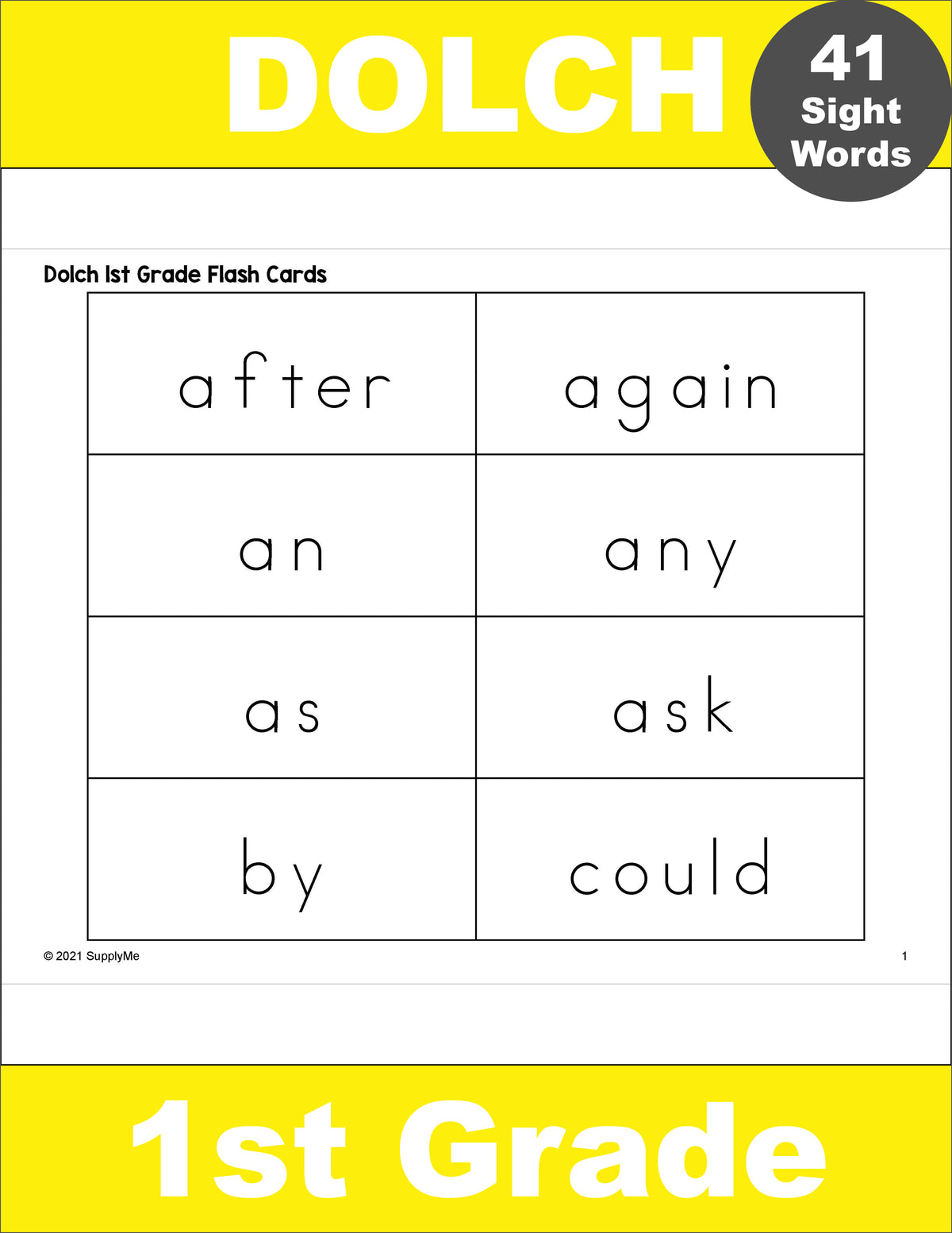 sight words for first grade flash cards Word Cards, 5 Variations, All 41 Dolch 1st Gra – SupplyMe AppClearanceSale and reading readiness at Would you rather have All Set:CC-SP N Edition Set