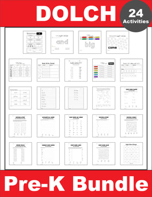 Preschool Sight Words Bundle