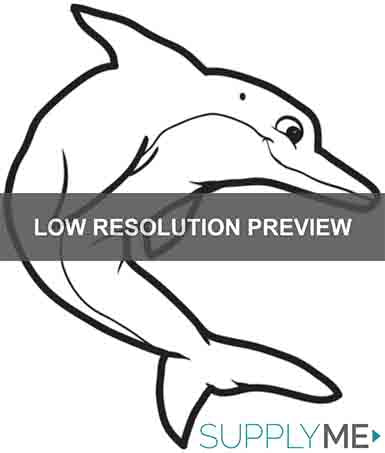 Dolphin Coloring Page #3