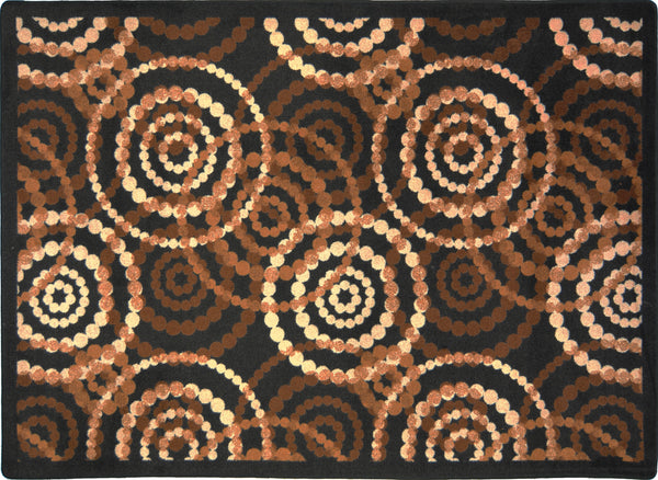 Joy Carpets Dottie© Classroom Rug, 3'10