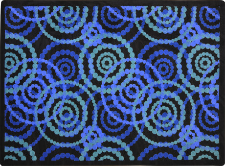 Dottie© Classroom Rug, 5'4" x 7'8" Rectangle Sapphire