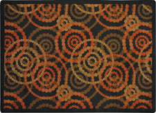 Dottie© Classroom Rug, 3'10" x 5'4" Rectangle Warm Earth