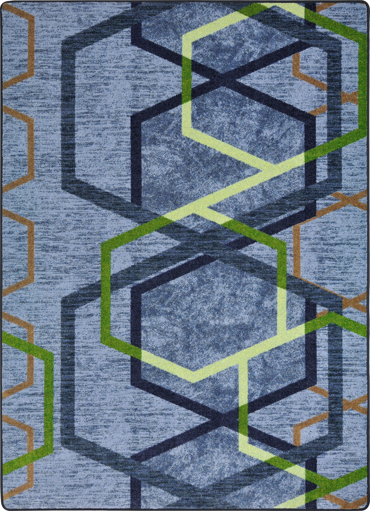 Double Helix™ Classroom Rug, 7'8" x 10'9" Rectangle