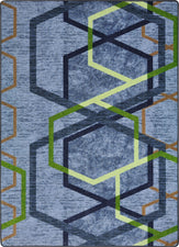 Double Helix™ Classroom Rug, 5'4" x 7'8" Rectangle