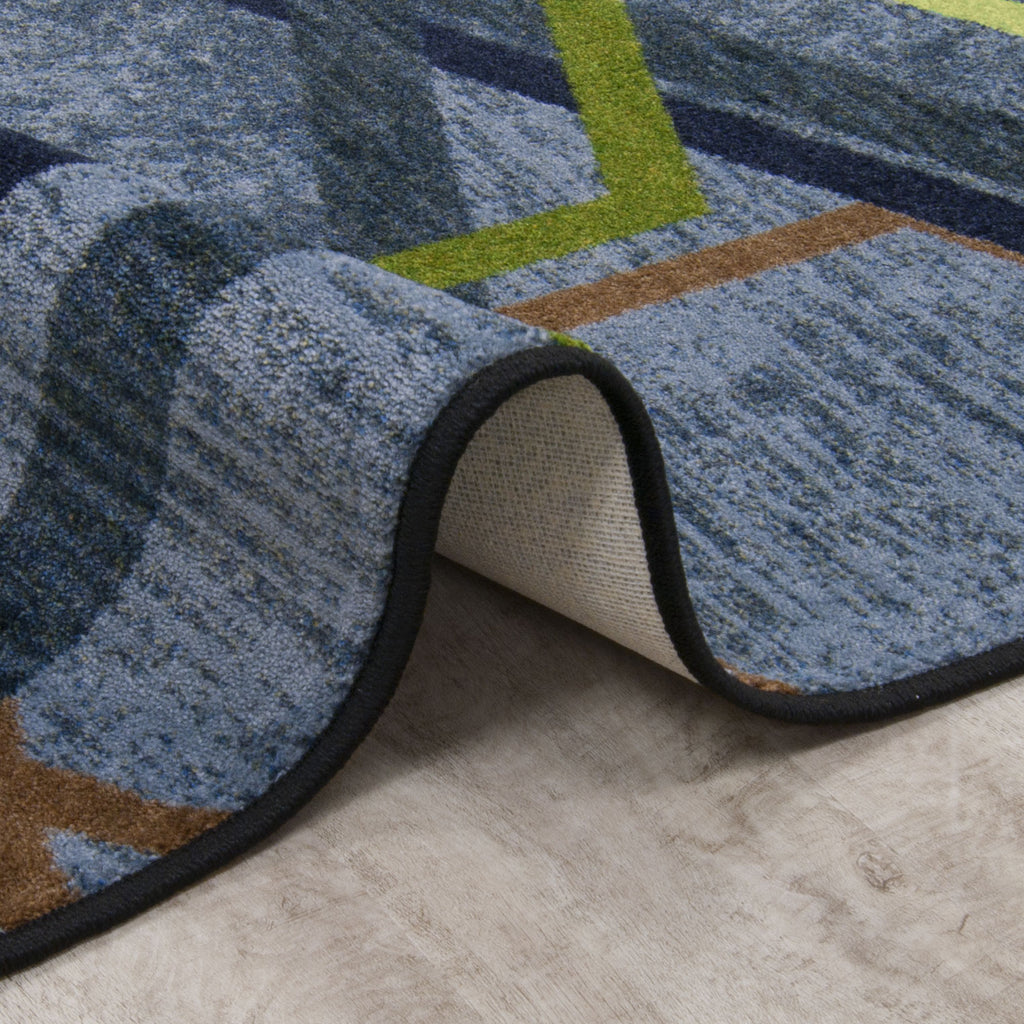 Double Helix™ Classroom Rug, 7'8" x 10'9" Rectangle