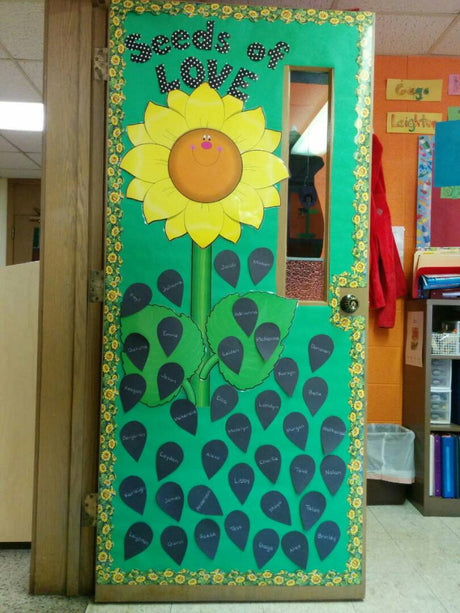 Seeds of Love! - Flower Themed Spring Bulletin Board