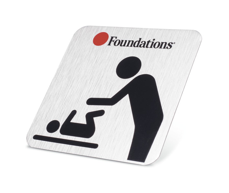 Foundations Changing Station Door Sign