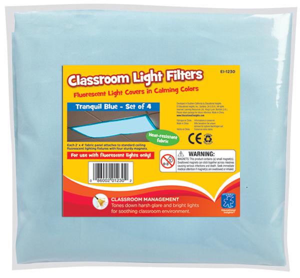 Classroom Mood Filters 4/Set Tranquil Blue
