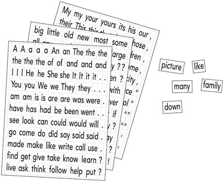 Magnetic Sight Words & Sentence Builders